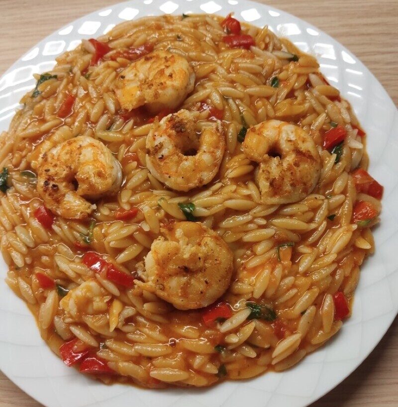 Το κριθαρότο με γαρίδες που γίνεται σαν εστιατορίου στο σπίτι