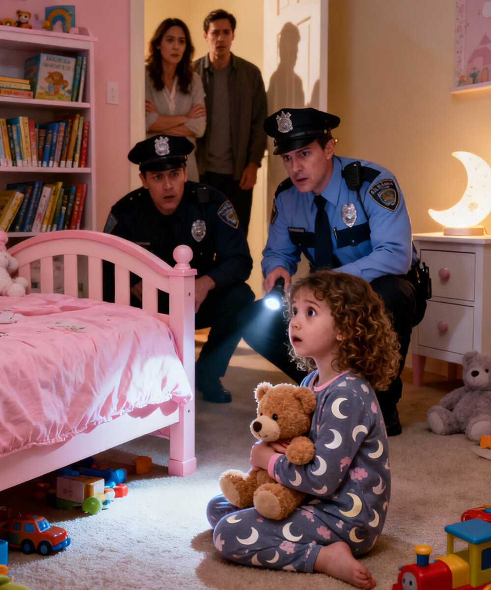 Ένα κοριτσάκι 5 ετών κάλεσε το 112 ψιθυρίζοντας «κάποιος είναι κάτω από το κρεβάτι μου» — μέχρι που οι αστυνομικοί κοίταξαν από κάτω και ανακάλυψαν κάτι αδιανόητο.