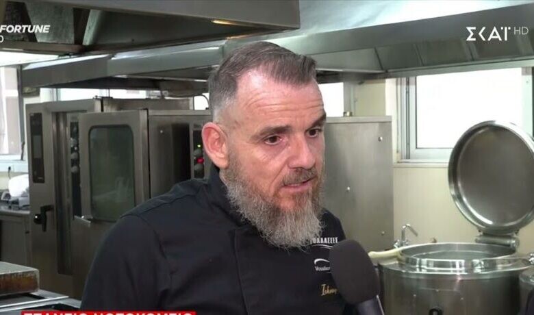 Πρόσωπα Ο Σεφ του Τζανείου Γενικού Νοσοκομείου που έχει βαλθεί να καταργήσει τον όρο «νοσοκομειακό φαγητό»