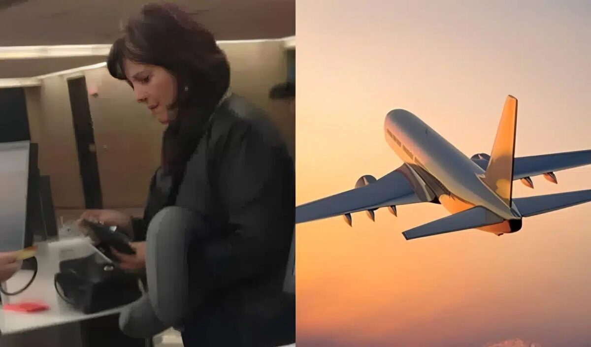 Η φωτογραφία αυτής της γυναίκας στα εισιτήρια του αεροδρομίου, σαρώνει στο διαδίκτυο. Ο λόγος; Προσέξτε την λίγο καλύτερα