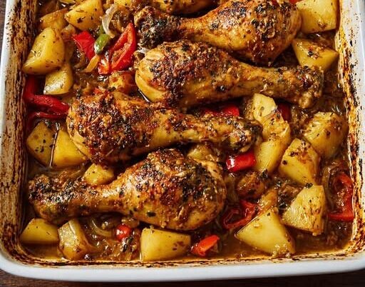 Το πιο εύκολο κοτόπουλο φούρνου με πατάτες