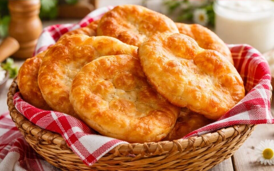 Αφράτες τηγανίτες με γιαούρτι και τυρί – εύκολες και πεντανόστιμες