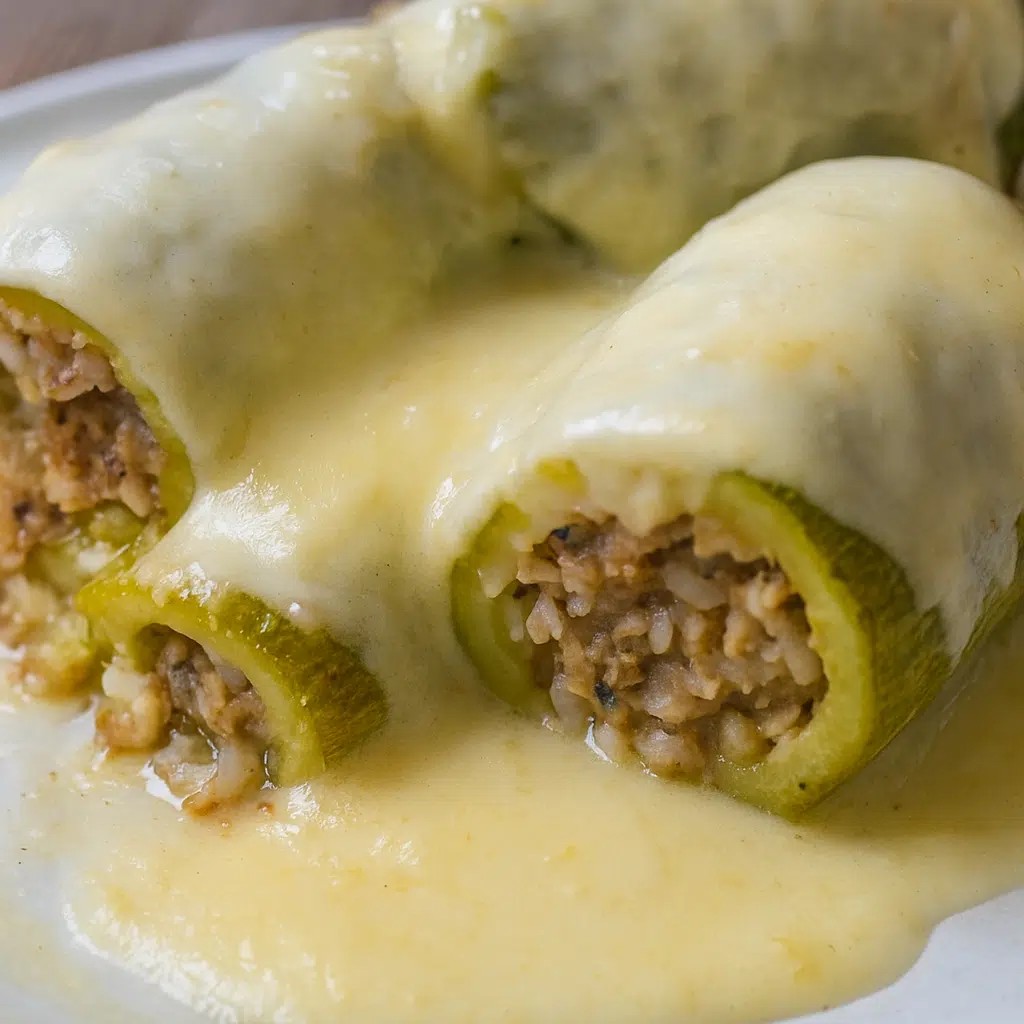 Η λεμονάτη «μπεσαμέλ» που Tpελαivει – Γεμιστά κολοκυθάκια που Eξαφαviζovται