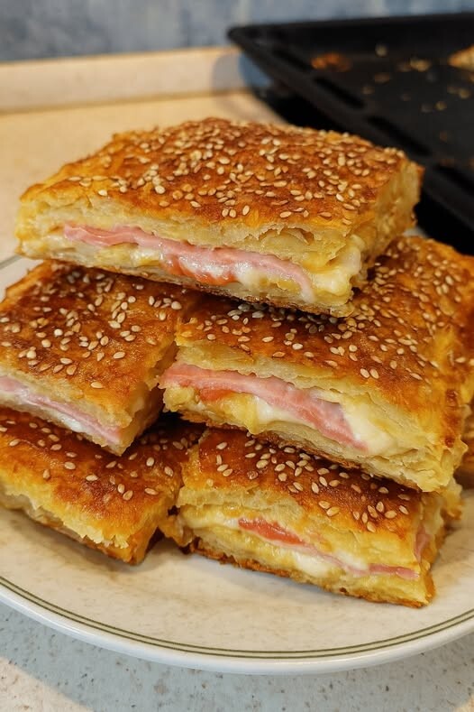 Ζαμπονοκασερόπιτα με σφολιάτα: το μόνο ταψί που δεν μένει ΠΟΤΕ μισογεμάτο