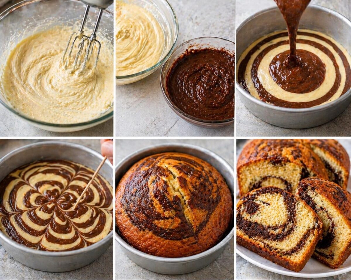 Το κέικ μαρμπρέ που έφτιαξα και έγινε ανάρπαστο – το μυστικό στο ανακάτεμα