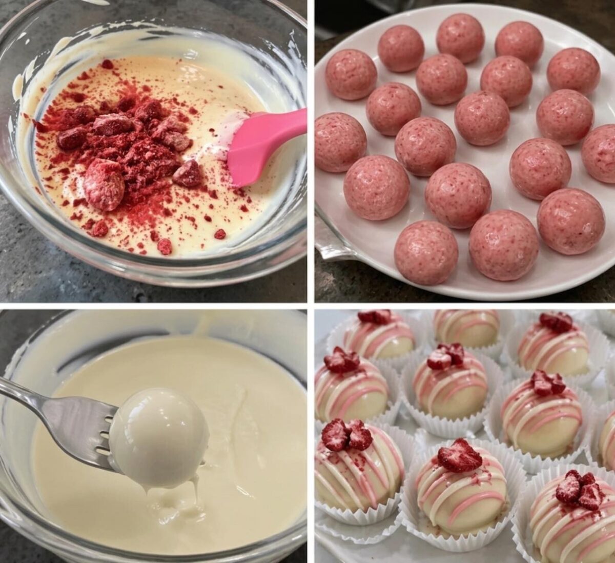 Τα πιο ροζ και λαχταριστά τρουφάκια – χωρίς κόπο, με λίγα υλικά