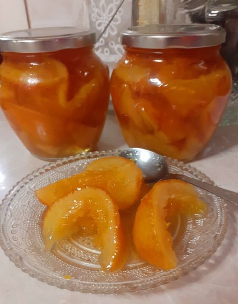 Πορτοκάλι γλυκό του κουταλιού !!! Αυτή την φορά το έφτιαξα και με την σάρκα και βγήκε φανταστικό!!