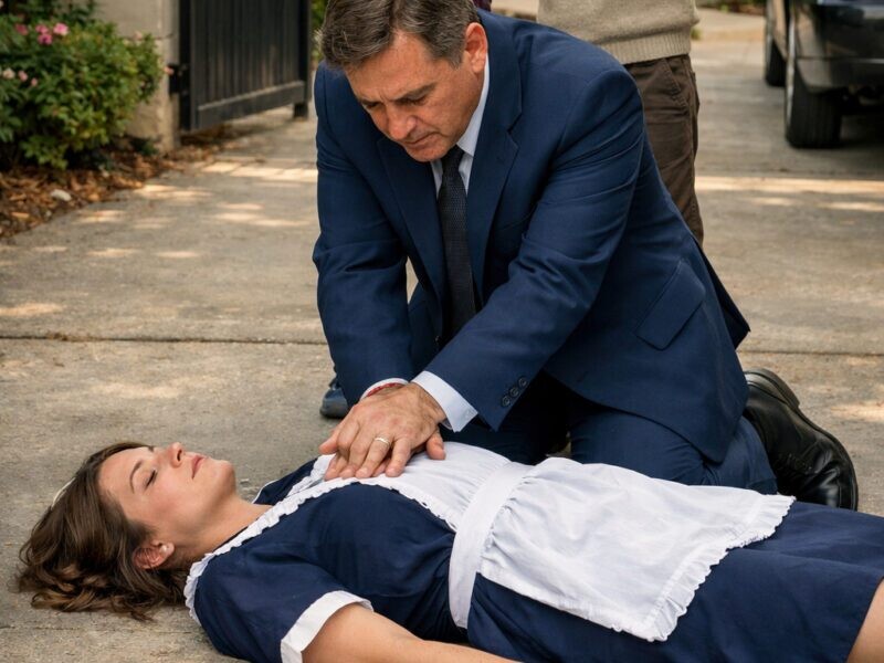 Ένας χήρος εκατομμυριούχος έσπευσε στο νοσοκομείο με τη νεαρή οικιακή βοηθό του αφού την βρήκε λιπόθυμη μπροστά στην πύλη της έπαυλής του — μέχρι τη στιγμή που οι δίδυμοι γιοι του, δακρύζοντας, αποκάλυψαν το μυστικό που αυτή τους κρατούσε κρυφό ενώ τους μεγάλωνε κατά την απουσία του