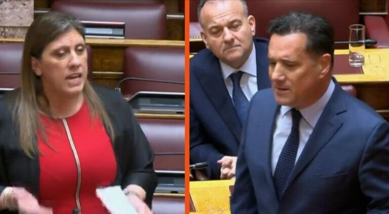 Χαμός στη βουλή με Άδωνι – Κωνσταντοπούλου! – Ο Άδωνις έτρωγε κρακεράκια και ξαφνικά…