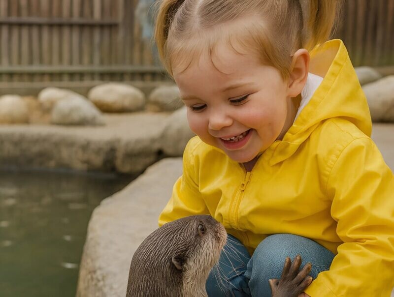Στον ζωολογικό κήπο, ένα μικρό κορίτσι έπαιζε με μία βίδρα. Τη xάιδεuε και γελούσε από ευτυχία. Όλοι σuγκιvnθnκαv από Auτnv τη γλυκιά σκηνή, μέχρι που ένας υπάλληλος του ζωολογικού κήπου πλησίασε τους γονείς κι είπε απpoσμεvα: «Πηγαίνετε αμέσως την κόρη σας σε γιατpo»