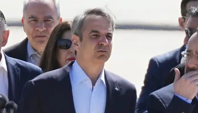 Έφτασε στην Κύπρο o Κυριάκος Μητσοτάκης