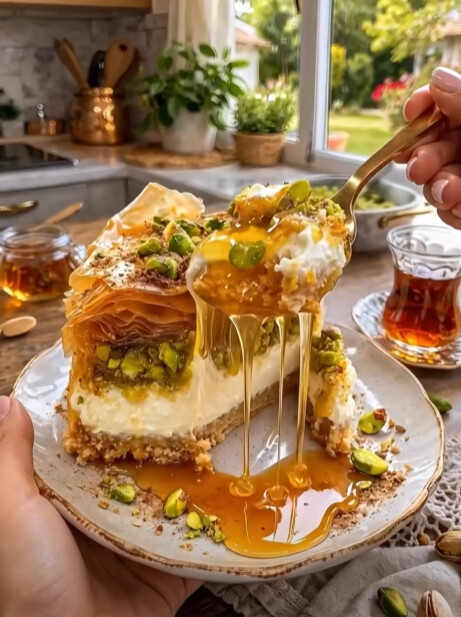 Ζητήσατε συνταγή για μπακλαβά με φιστίκι και μέλι και εμείς την ετοιμάσαμε