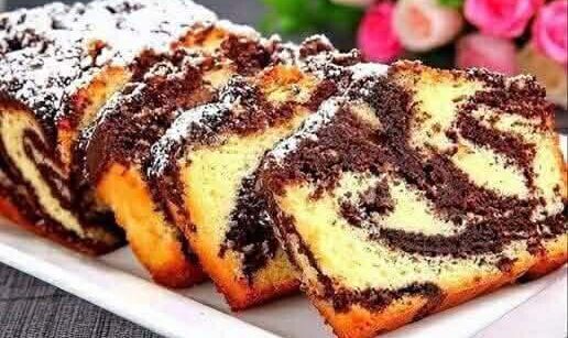 Λιώνει στο Στόμα! Μαρμαρωμένο Κέικ 8 Κουταλιές