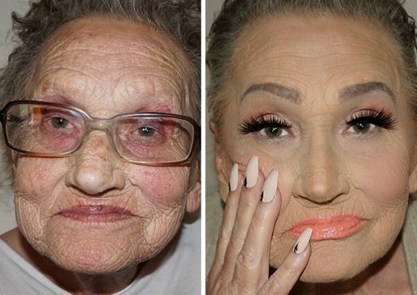 «Τώρα δεν είναι ξεκάθαρο ποια είναι η γιαγιά εδώ!» Μετά το μακιγιάζ, η 80χρονη γιαγιά μεταμορφώθηκε σε σταρ