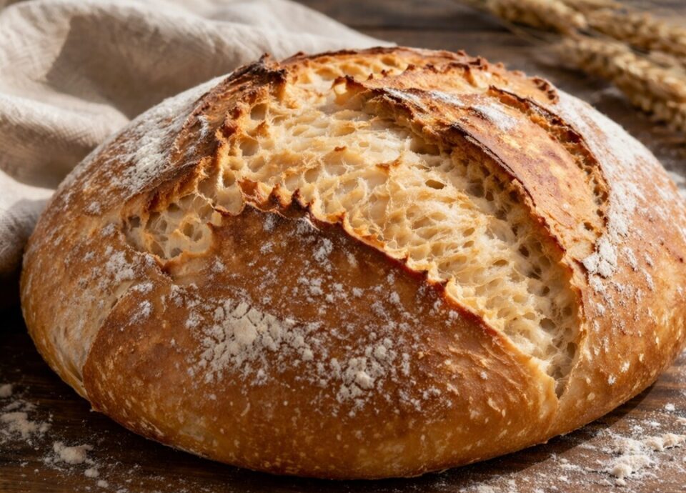 Σπιτικό ψωμί, αφράτο μέσα και τραγανό απ’ έξω – Έτοιμο σε χρόνο…μηδέν!