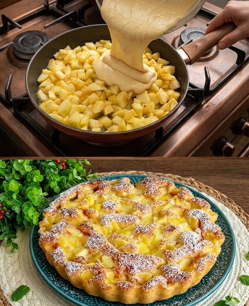 Μηλόπιτα με μόνο 3 μήλα και σε 10 λεπτά με τρελαίνει!