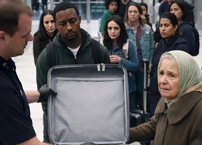 Κατά τη διάρκεια του ελέγχου αποσκευών μιας ηλικιωμένης γυναίκας, ένας υπάλληλος ασφαλείας παρατήρησε στην οθόνη του σαρωτή μια περίεργη σιλουέτα και ζήτησε να ανοίξουν τη βαλίτσα — λίγα λεπτά αργότερα, όλο το αεροδρόμιο πάγωσε από το σοκ