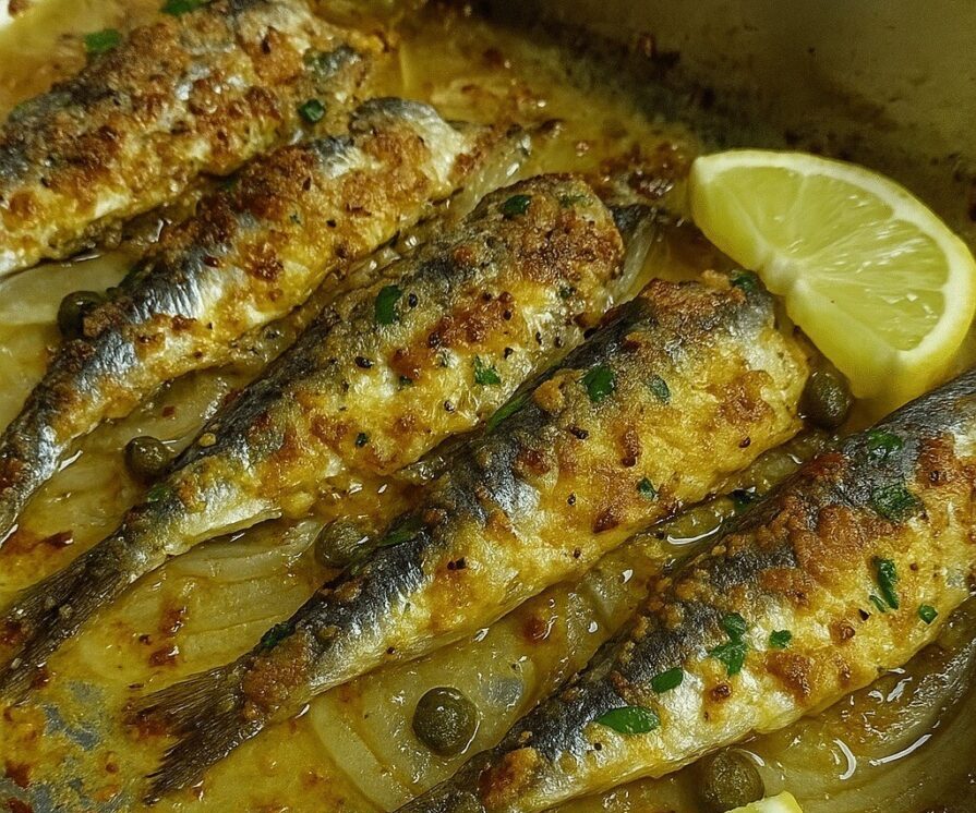 Σαρδέλες στο φούρνο με λεμόνι και κρεμμύδι – Εύκολη και υγιεινή συνταγή