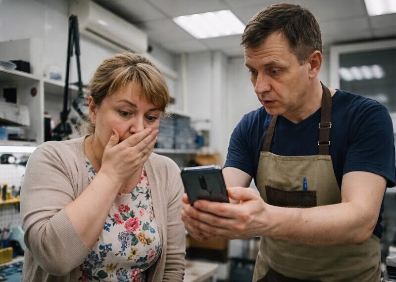 Έφερα το τηλέφωνο του αποθανόντος συζύγου μου για επισκευή, ήθελα να το φτιάξω και να το δώσω στη χρήση της πεθεράς μου· όμως όταν ο τεχνικός τελείωσε τη δουλειά και άναψε το τηλέφωνο, στην οθόνη εμφανίστηκε αμέσως ένα μήνυμα