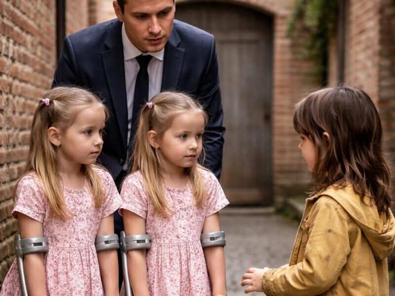 Μια μέρα, ένας πλούσιος επιχειρηματίας, μισό αστειευόμενος, είπε κάτι εκπληκτικό σε ένα άστεγο μικρό κορίτσι: «Αν καταφέρεις να βοηθήσεις τις δίδυμες κόρες μου να περπατήσουν ξανά… θα σε υιοθετήσω»