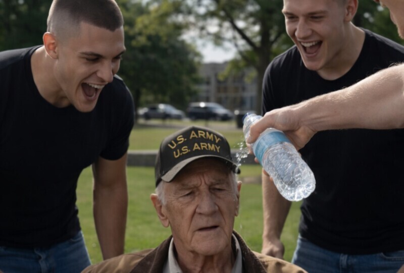 Τρεις νταήδες στο πάρκο κορόιδευαν έναν ηλικιωμένο άντρα, του πέταξαν νερό και γελούσαν: όμως οι νεαροί δεν είχαν ιδέα ποιος ήταν πραγματικά αυτός ο γέρος και πώς θα τελείωνε για αυτούς αυτή η συνάντηση