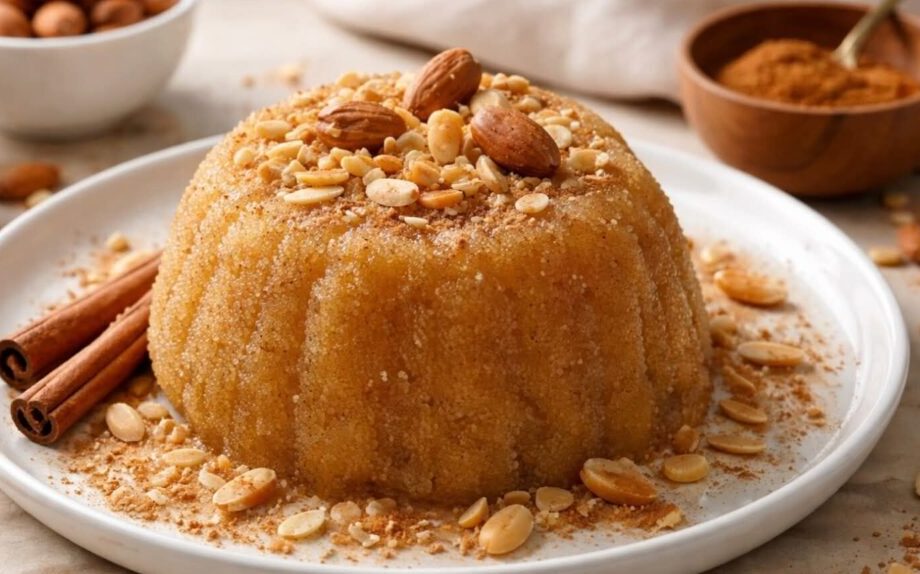 Σιμιγδαλένιος χαλβάς με 4 υλικά – Εύκολη παραδοσιακή συνταγή