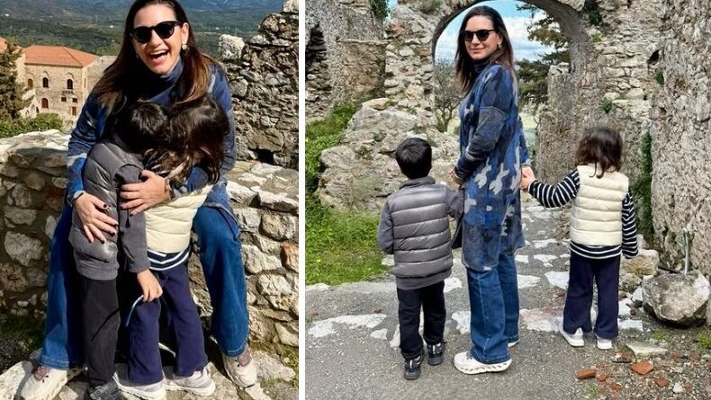 Η Όλγα Κεφαλογιάννη αγκαλιά με τα παιδιά της στον Μυστρά – Όλοι την χειροκροτούν για αυτό που έγραψε