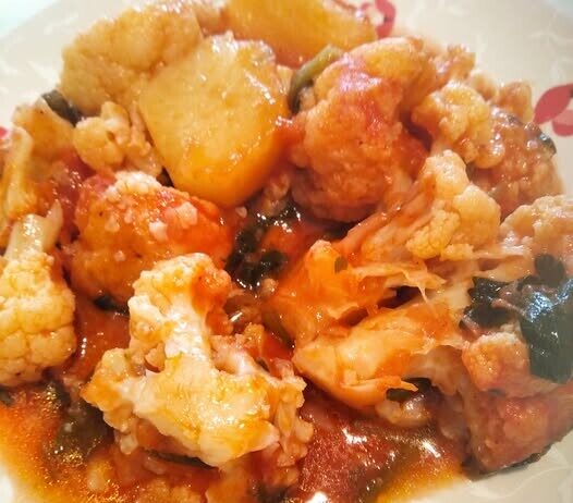 Κουνουπίδι κοκκινιστό που θα φας και δεύτερο πιάτο