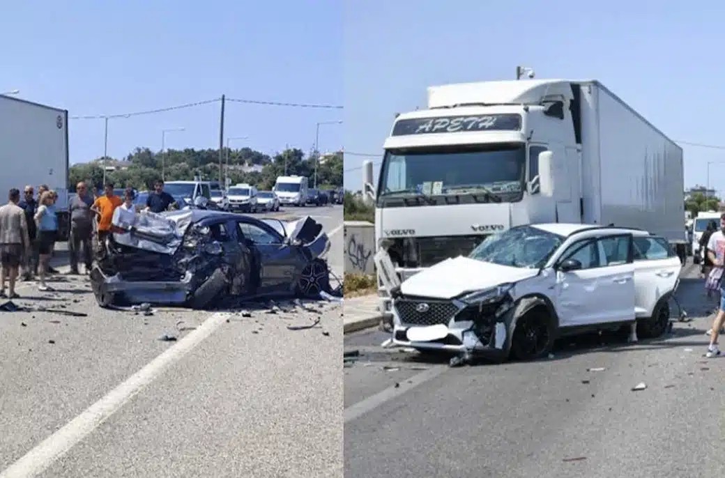 Σοβαρό τροχαίο στην Πρέβεζα: Φορτηγό συγκρούστηκε με τρία ΙΧ – Οκτώ τραυματίες, μεταξύ των οποίων και παιδιά