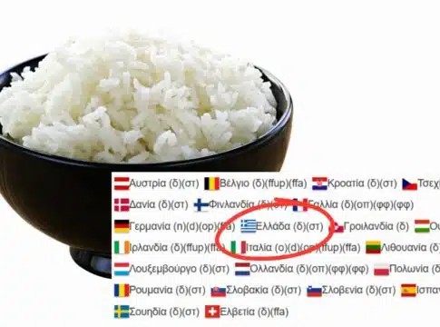 Προσοχή: Ανακαλείται από τα ελληνικά ράφια ρύζι