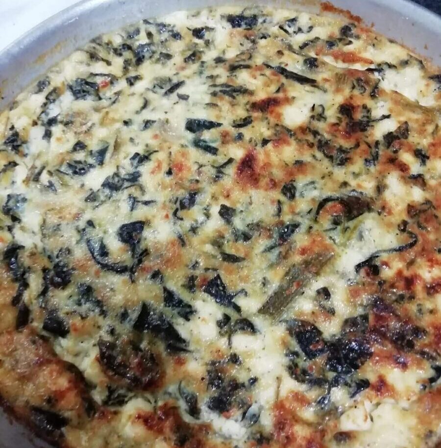 Quiche χωρίς βάση με σπανάκι από διατροφολόγο