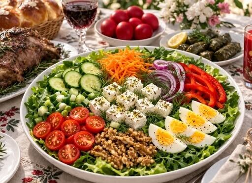 Η σαλάτα της Λαμπρής – Η πιο νόστιμη και εντυπωσιακή σαλάτα για το Πασχαλινό τραπέζι