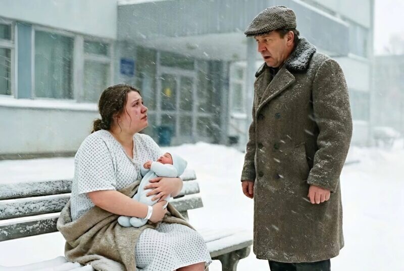 Ο θείος ήρθε να πάρει τη ανιψιά του και το νεογέννητο από το μαιευτήριο, αλλά τη είδε να κάθεται σε ένα παγκάκι, ξυπόλυτη, με το μωρό στην αγκαλιά