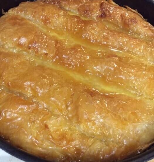 Σπιτικό γαλακτομπούρεκο σαν ζαχαροπλαστείου