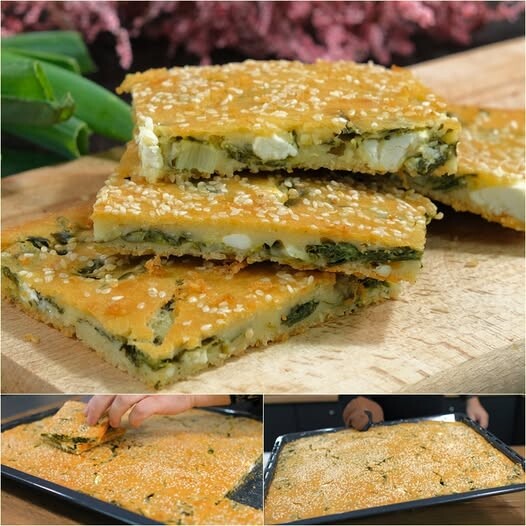 Ανακάτεψα αλεύρι με γιαούρτι και έγινε η πιο εύκολη σπανακόπιτα