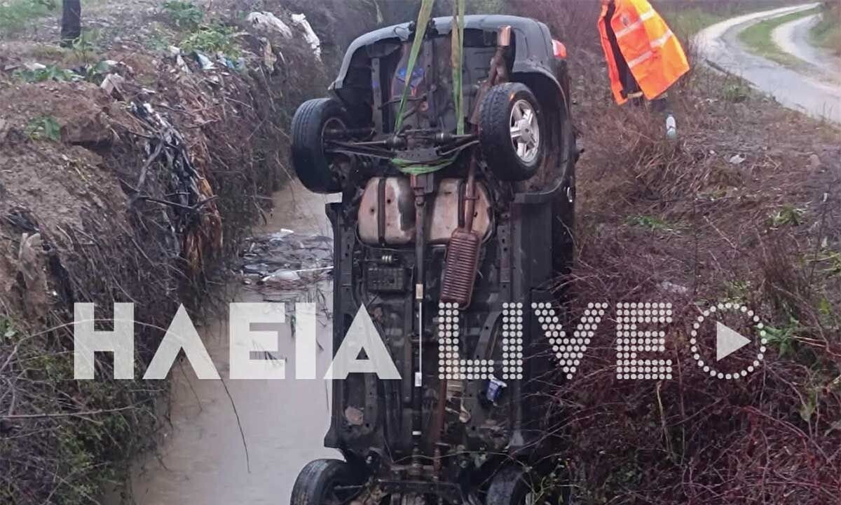 ΘΡΙΛΕΡ ΤΩΡΑ ΜΕΤΑ ΤΗΝ ΚΑΚΟΚΑΙΡΙΑ: ΑΥΤΟΚΙΝΗΤΟ ΒΡΕΘΗΚΕ ΣΕ ΚΑΝΑΛΙ