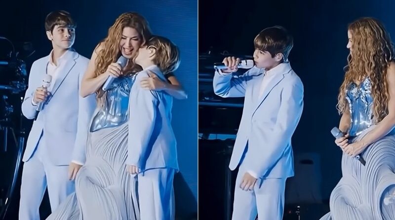 Οι γιοι της Shakira ανέβηκαν στη σκηνή, σε συναυλία της και τραγούδησαν μαζί της – Βίντεο