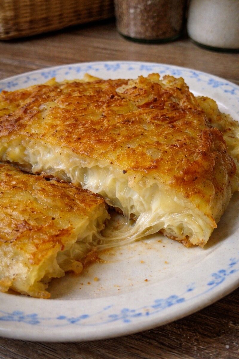 Πατάτες στον τρίφτη με λιωμένο τυρί – η πιο εύκολη συνταγή