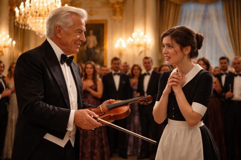 « Αν μπορέσεις να παίξεις αυτό το βιολί, σε παντρεύομαι », είπε ο δισεκατομμυριούχος κοροϊδεύοντας την υπηρέτρια… μέχρι που μια απλή κίνηση από μέρους της άφησε όλη την αίθουσα άφωνη