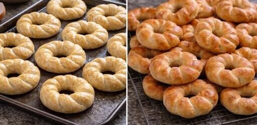 Υλικά: 800 γρ. κοινό αλεύρι σίτου 200 γρ. αλεύρι ολικής άλεσης 10 γρ. ξηρή ενεργή μαγιά (ή 30 γρ. φρέσκια μαγιά) 200 ml χλιαρό γάλα 150 ml χλιαρό νερό 3 αυγά 100 γρ. ζάχαρη 100 γρ. βούτυρο (μαλακό) 1 κουταλάκι του γλυκού αλάτι 1 κουταλιά της σούπας εκχύλισμα βανίλιας ή ξύσμα πορτοκαλιού (προαιρετικά) Εκτέλεση: Διαλύστε τη μαγιά στο χλιαρό γάλα μαζί με μία κουταλιά ζάχαρη. Αφήστε την να σταθεί για 10 λεπτά μέχρι να αφρίσει. Σε ένα μεγάλο μπολ, ανακατέψτε τα άλευρα, τη ζάχαρη και το αλάτι. Προσθέστε τα αυγά, τη μαγιά, τη βανίλια ή το ξύσμα πορτοκαλιού και το χλιαρό νερό. Ζυμώστε για περίπου 5 λεπτά. Προσθέστε το βούτυρο λίγο-λίγο, συνεχίζοντας το ζύμωμα μέχρι να έχετε μια ζύμη μαλακή, ελαστική και ελαφρώς κολλώδη. Σκεπάστε το μπολ με καθαρή πετσέτα και αφήστε τη ζύμη να ξεκουραστεί για 1 ώρα σε ζεστό μέρος, μέχρι να διπλασιαστεί σε όγκο. Χωρίστε τη ζύμη σε μικρές μερίδες, πλάστε κορδόνια και σχηματίστε πλεξούδες ή στεφάνια, όπως προτιμάτε. Τοποθετήστε τα κουλούρια σε βουτυρωμένο ταψί και αφήστε τα να ξεκουραστούν για 30 λεπτά. Προθερμάνετε τον φούρνο στους 180 °C. Αν θέλετε γυαλάδα, αλείψτε τα κουλούρια με χτυπημένο αυγό. Ψήστε για 25 λεπτά μέχρι να ροδίσουν.