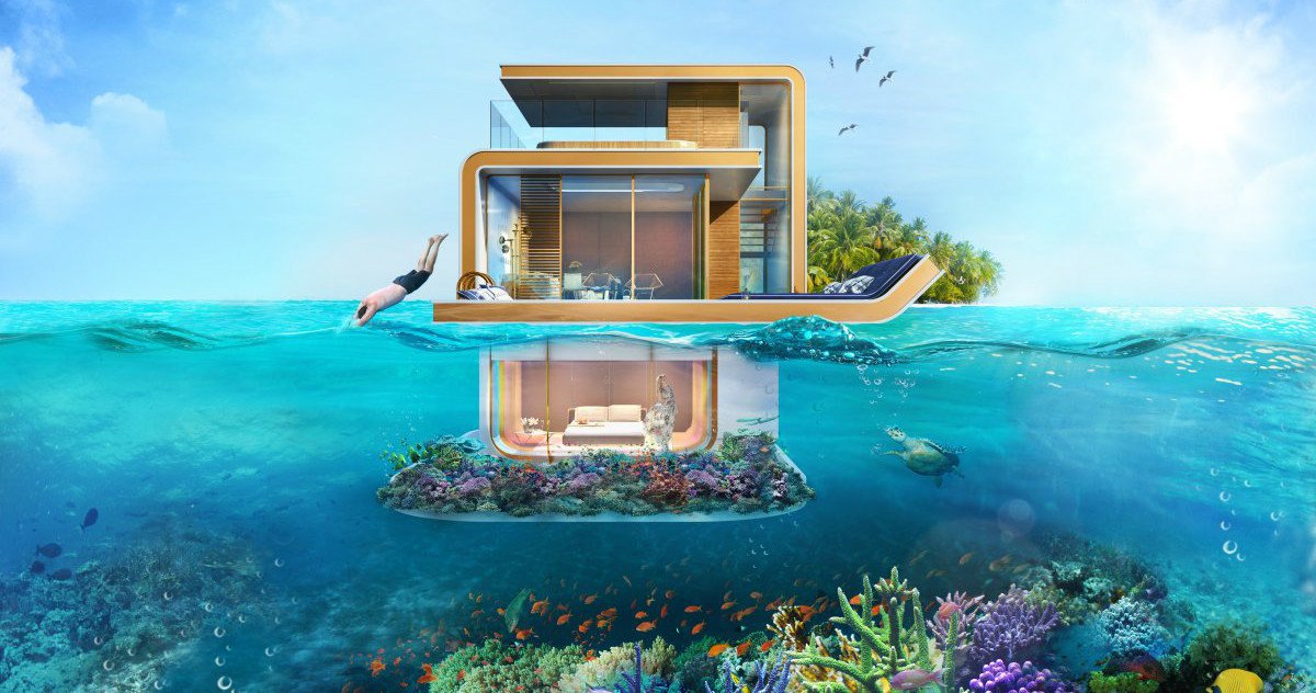 Ένα Αρχιτεκτονικό ΘΑΥΜΑ: Αυτές οι Πλωτές Βίλες διαθέτουν Υποβρύχιες Κρεβατοκάμαρες με Θέα τον Βυθό της θάλασσας!