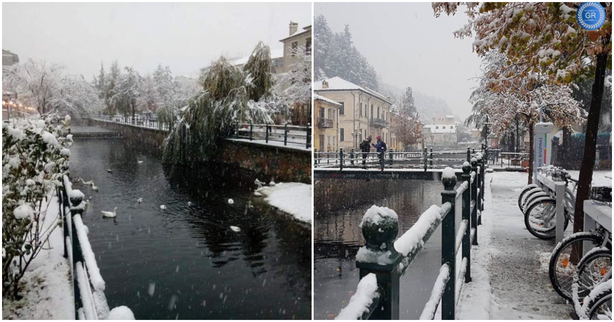 Όταν χιονίζει η Φλώρινα θυμίζει Αμστερνταμ – Κάθε χειμώνα ο Παγωμένος ποταμός με τις πάπιες και τα ποδήλατα στήνουν ένα μαγευτικό σκηνικό