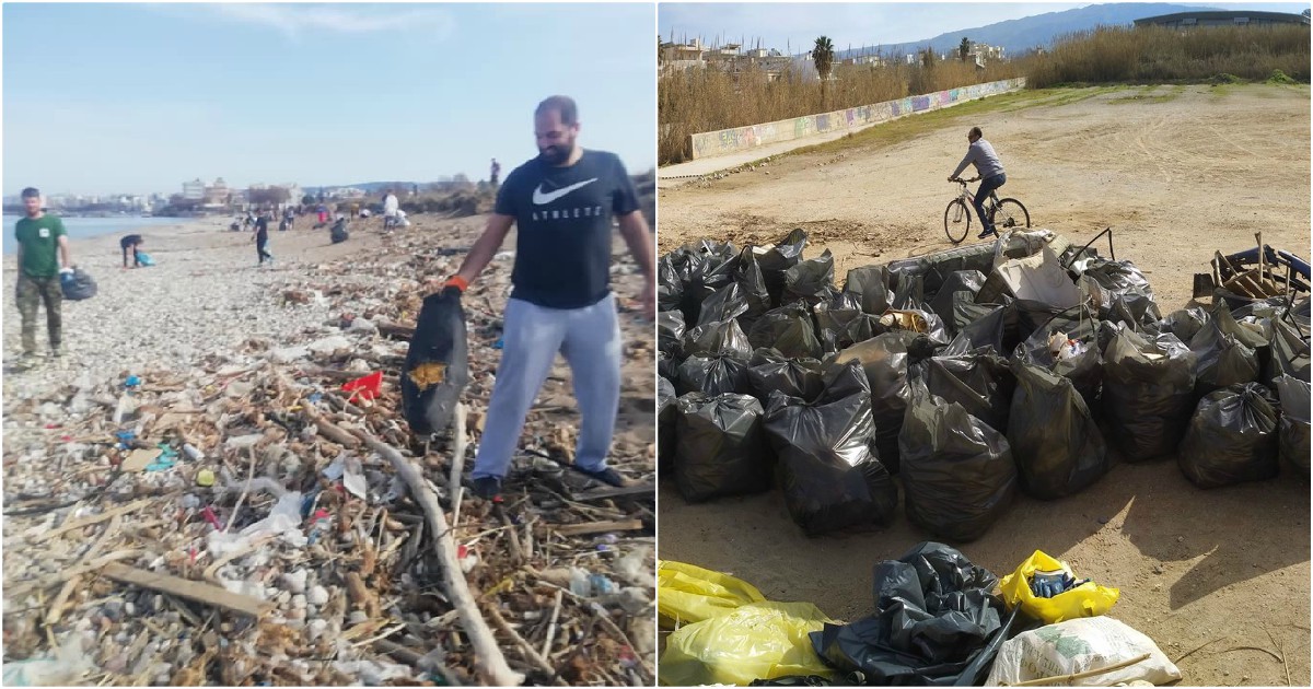 Χανιά | Καθάρισαν την παραλία του Κλαδισού και γέμισαν πάνω από 100 σακούλες σκουπιδιών | Photos