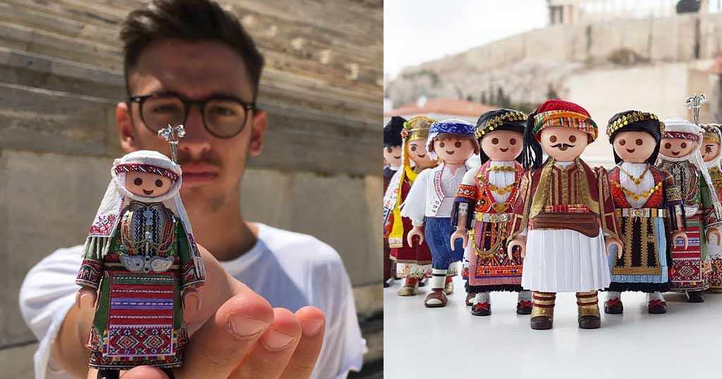 21χρονος Έλληνας ντύνει φιγούρες Playmobil με παραδοσιακές ελληνικές φορεσιές