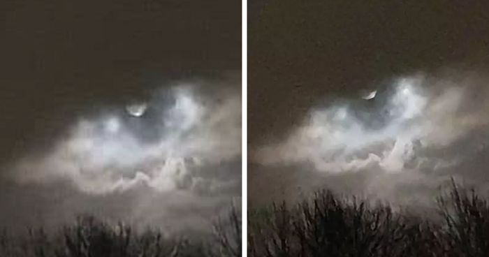 Μετά από μια δυνατή καταιγίδα, μια γυναίκα τράβηξε μια μοναδική φωτογραφία: το «μάτι» της καταιγίδας