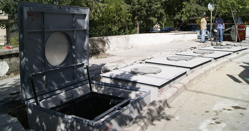 H Κοζάνη Είναι Η Πρώτη Πόλη Στην Ελλάδα Που Έχει Υπόγειους Κάδους Σκουπιδιών