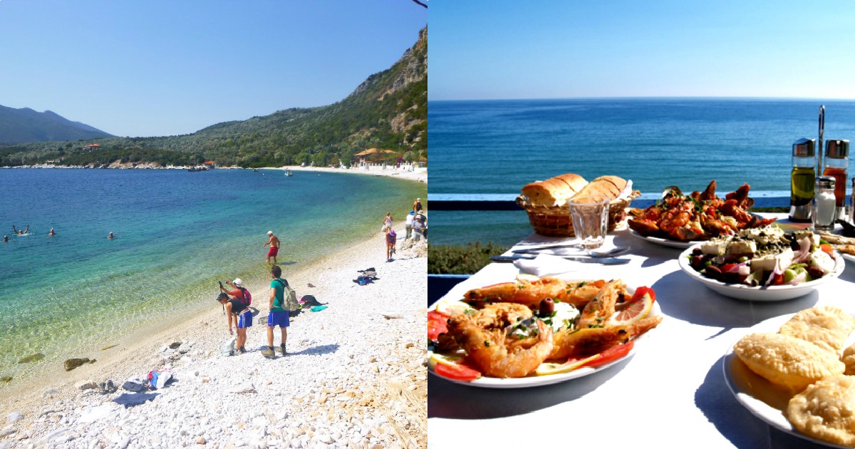2μιση μήνες ακόμα καλοκαίρι, τα πιο καθαρά νερά στην Ελλάδα, γυρνάς τις παραλίες με τα πόδια και τρως φθηνό, καλό φαγητό