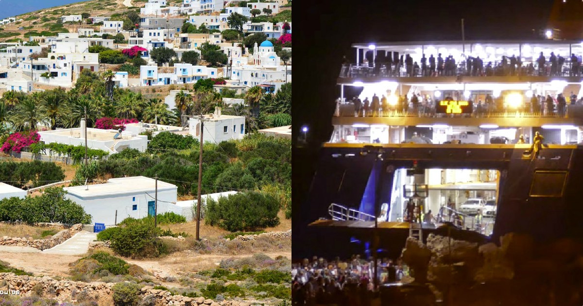 Δονούσα τουρίστες: Άδειασε τελειώς! Τουρίστες εγκαταλείπουν μαζικά το νησί – Βίντεο από το Blue Star Naxos