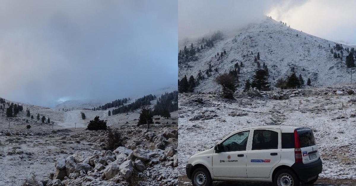 Καλάβρυτα χιόνια: Έπεσαν στον Χέλμο τα πρώτα χιόνια – Απίστευτες φωτογραφίες