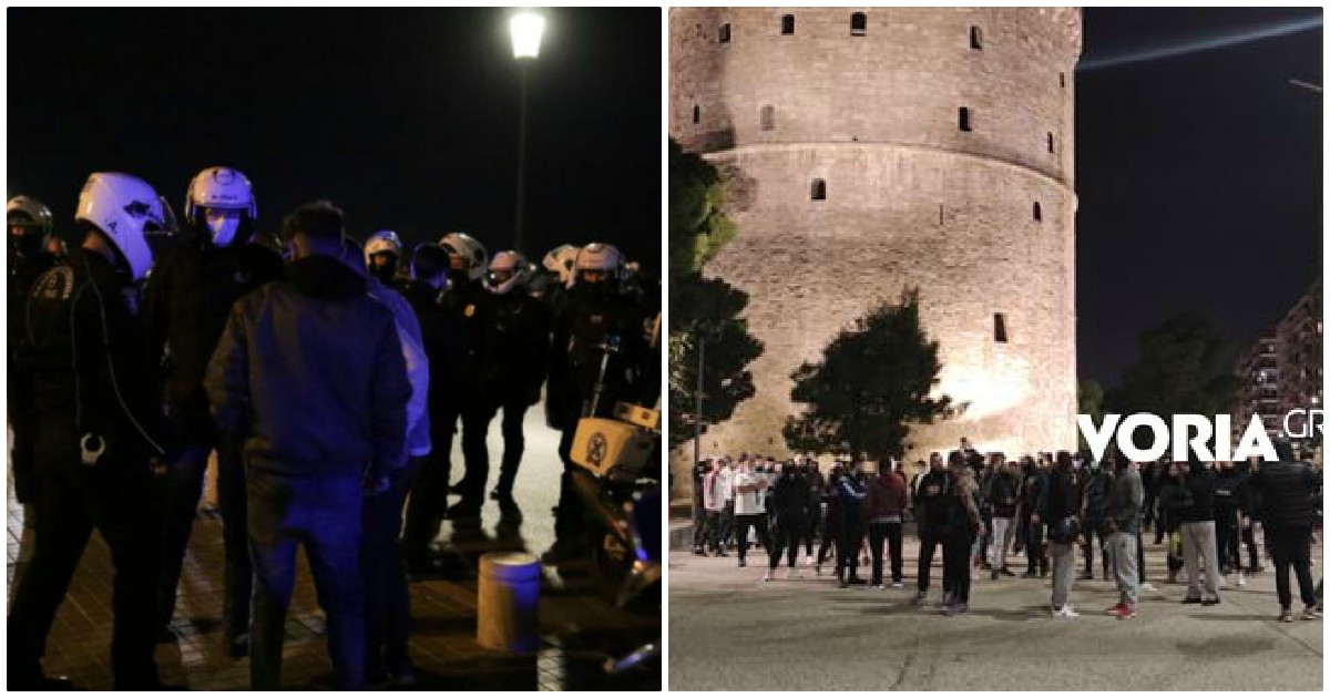 Θεσσαλονίκη: Επεισόδια έλαβαν χώρα χθες βράδυ στην πόλη ανάμεσα στα ΜΑΤ και διαδηλωτές κατά του κορονοϊού